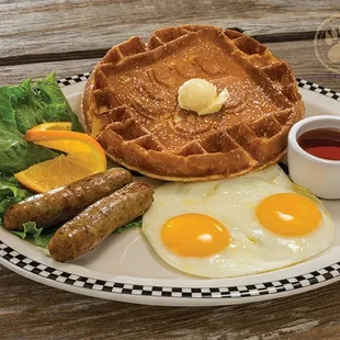 food, waffles