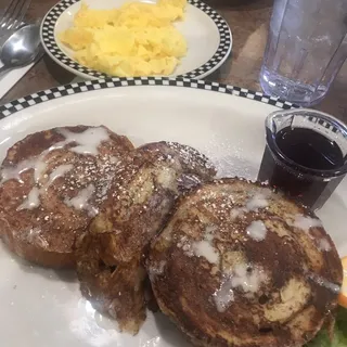 Cinnamon Roll French Toast* (1650 cals.)
