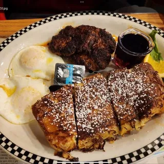 Stuffed Blackberry French Toast* (1240 cals.)