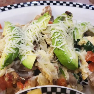 Chicken Sausage Scramble (590 cals.)