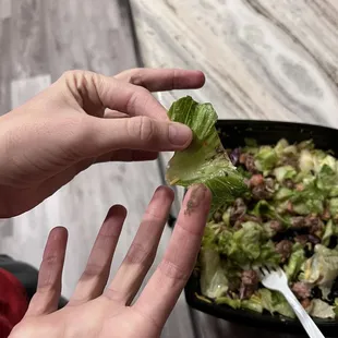 Bacon Cheeseburger Salad (800 cals.)