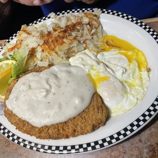 BIGFOOT Chicken Fried Steak & Eggs* (2520-2580 cals.)