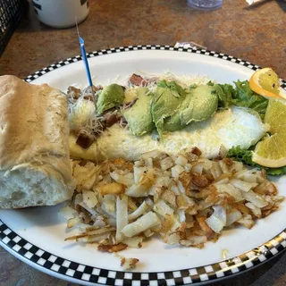 Bruce's Meat Lover's Omelette (610 cals.)