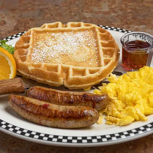 food, waffles