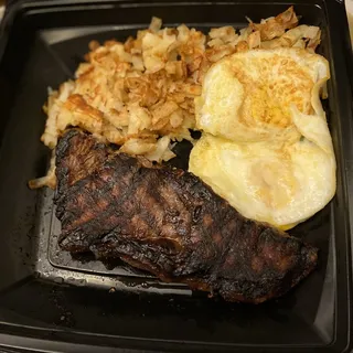 New York Steak & Eggs* (690-750 cals.)