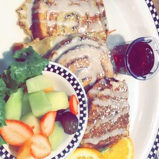 Cinnamon Roll French Toast* (1650 cals.)