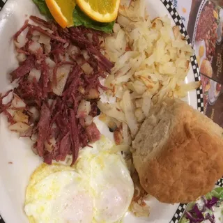 Corned Beef Hash (280 cals.)