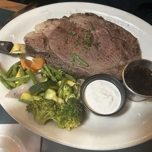 Prime Rib - 10 oz; couldnt finish it!