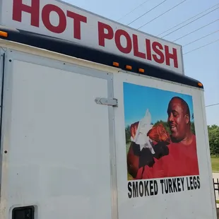 Back end of the trailer.