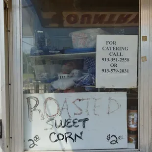 Menu board.