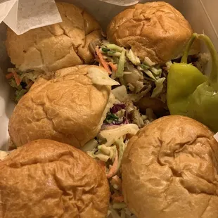 Pulled pork sliders