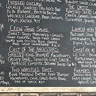 Today&apos;s menu.