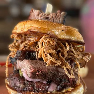 SmokeStack Burger, available on Burger Night ONLY!