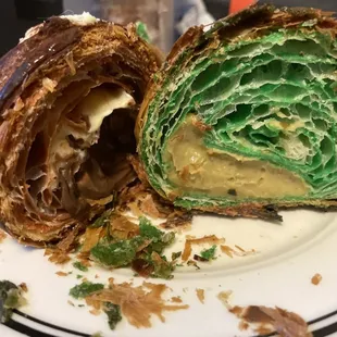 Inside flakiest croissants