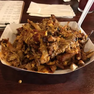 a plate of food on a table