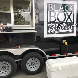 Side of the truck where you pick up your food.