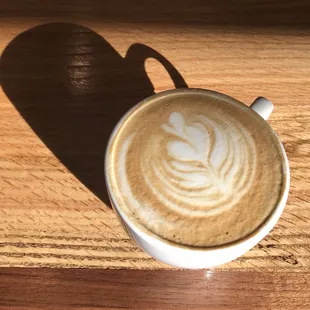 A great cappuccino casts a long shadow!