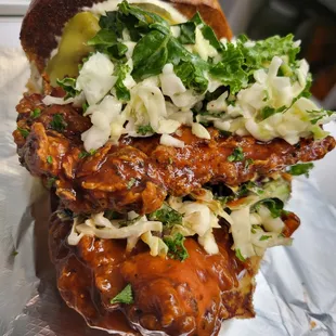 Mr. Martin and hot Honey Fried chicken special