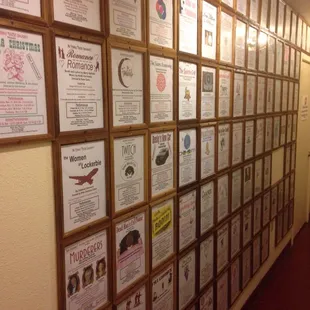 Theatre company&apos;s show posters going back to 2000 when they began.