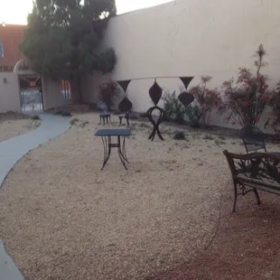 Courtyard at the Main Street entrance.