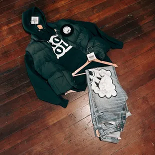 Word-mark logo hoodie