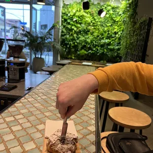 outside, sushi and sashimi