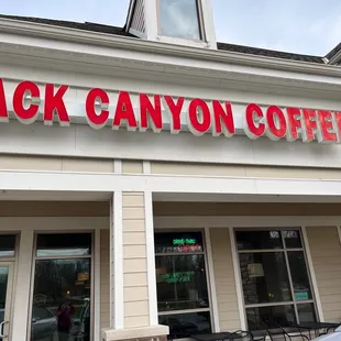 the front of the building