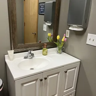 Clean restroom with quality amenities!