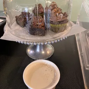 food, dessert, cupcakes