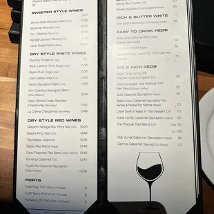 Wine List