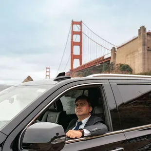 Chauffeur in the car