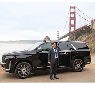 Chauffeur with vehicle