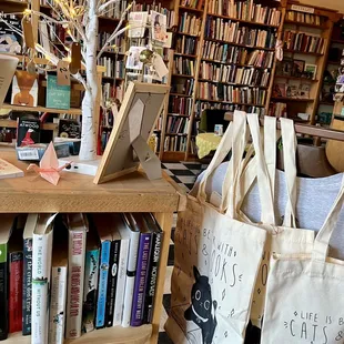 Lots of books to browse.