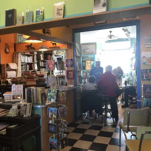 customers in a bookstore