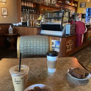 Sitting down towards the menu