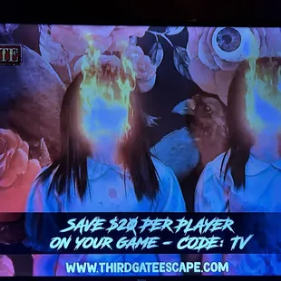 Ad for one of their games