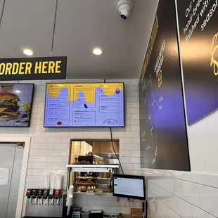 menus on the wall