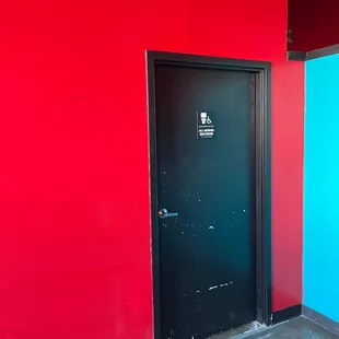 Nice restrooms with changing table