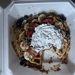 couldn&apos;t even finish this Naughty Waffle!!