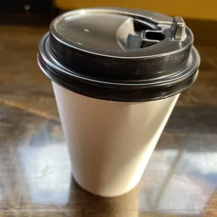 Caramel latte with coconut milk