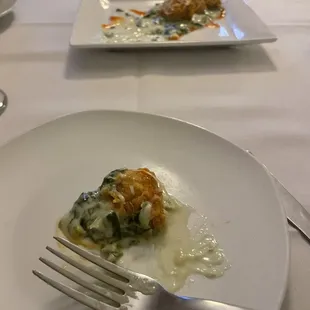 These were so good! Oysters Rockefeller deconstructed