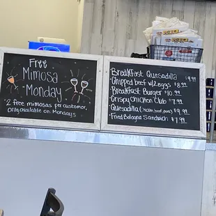 Specials-free mimosas!