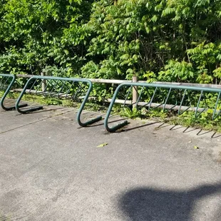 Bike parking near building