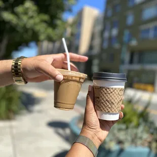 Iced Vietnamese Coffee & mocha