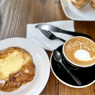 Cappuccino Danish with cream cheese