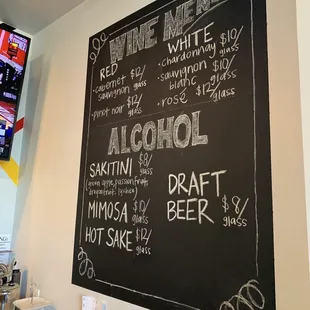 Alcohol menu 7/2022
