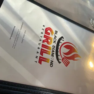 a menu for a restaurant