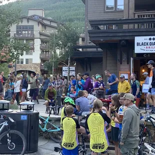 Large groups are welcome with warning