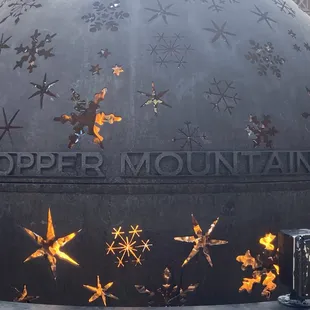 Located right by the fire ball