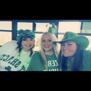 A few us the crew on the St Paddy's Party Bud